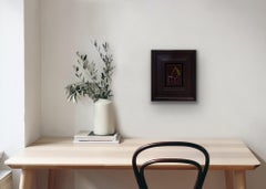 Pocket Dark Cherries, Miniature Still Life Painting, Baroque Art, Food Artwork