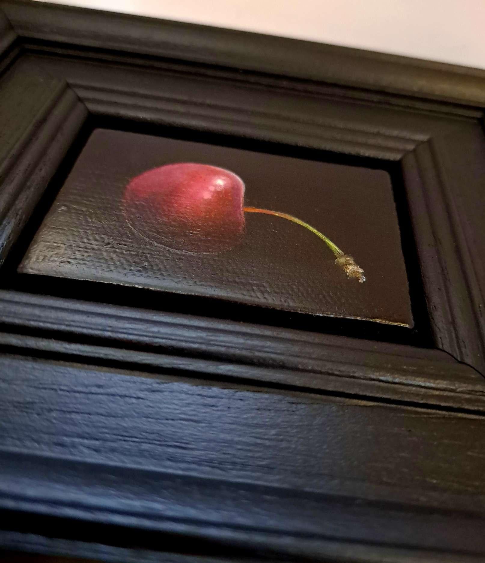 Ciliegia rossa tascabile 2 c, Pittura originale, Arte della frutta - Painting di Dani Humberstone
