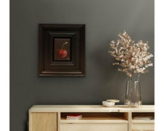 Pocket Dark Red Cherry, Dani Humberstone, Oil Painting, Renaissance Style Art