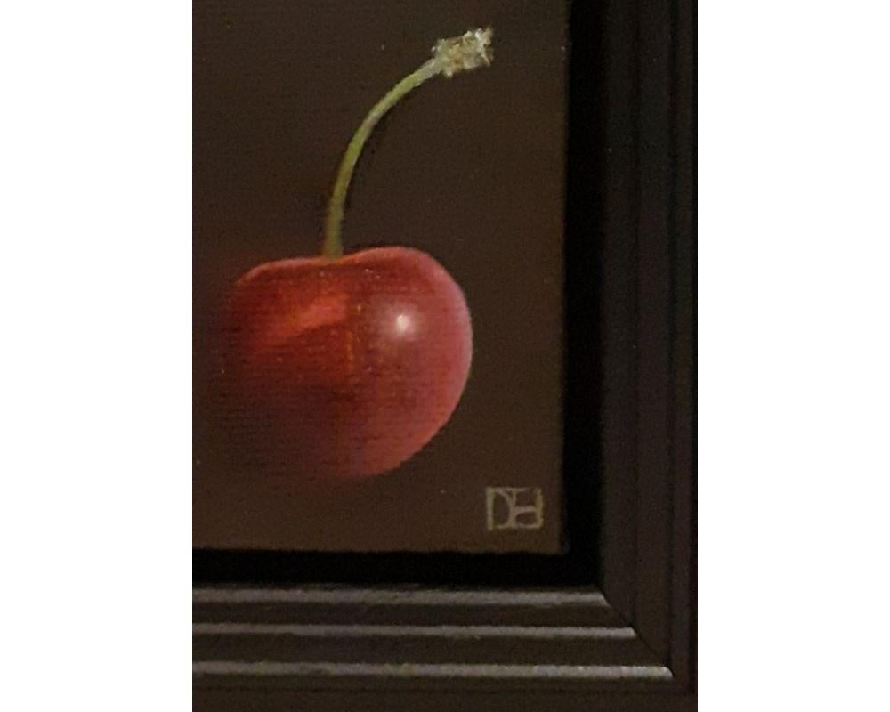 Pocket Dark Red Cherry, Dani Humberstone, Oil Painting, Renaissance Style Art 6