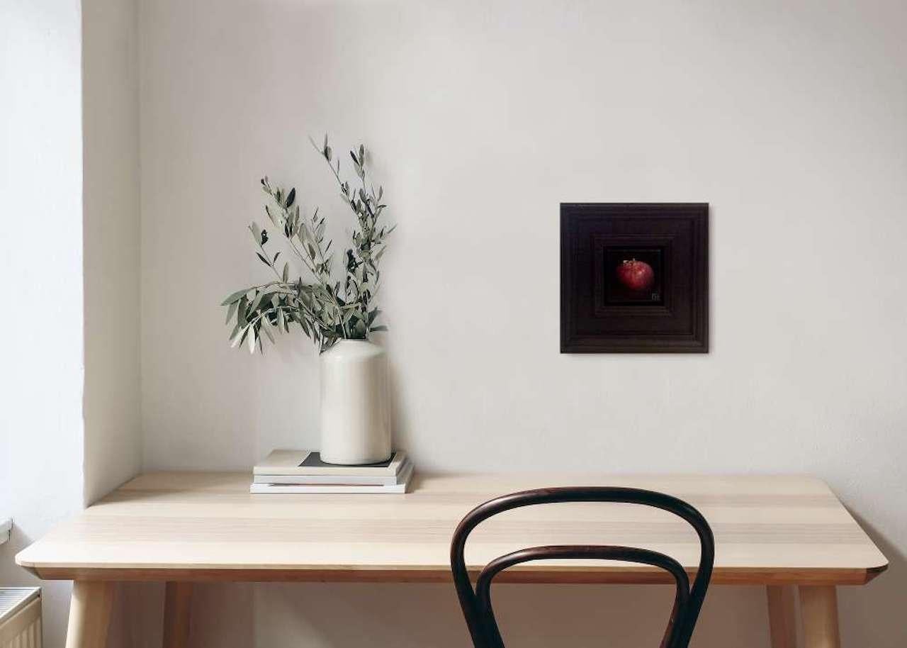 Pocket Deep Red Apple c, Pintura original, Realista, Arte otoñal 6