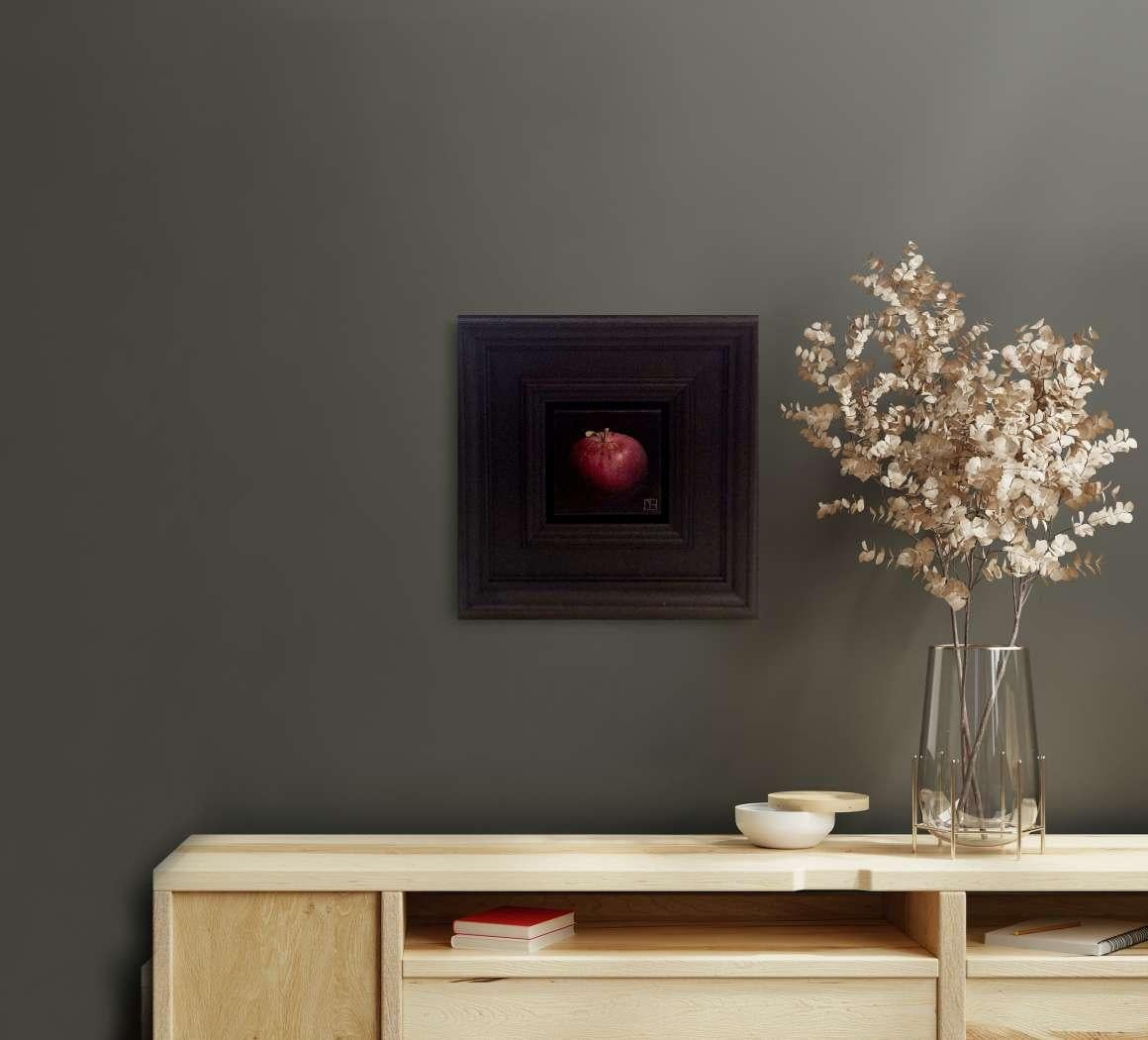 Pocket Deep Red Apple c, Pintura original, Realista, Arte otoñal 4