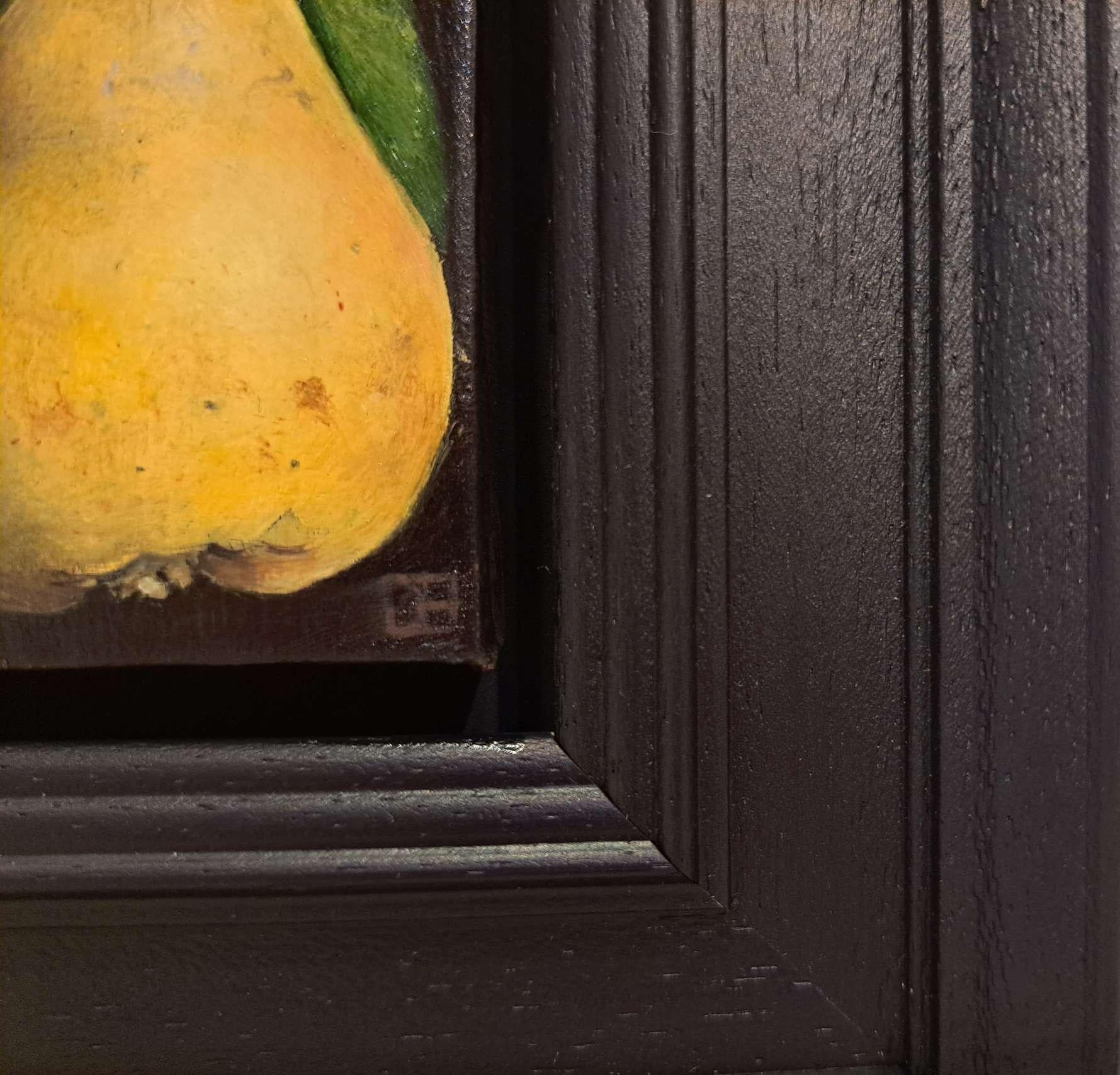 Pocket Deep Yellow Quince [2023], Nature morte baroque, peinture originale 2