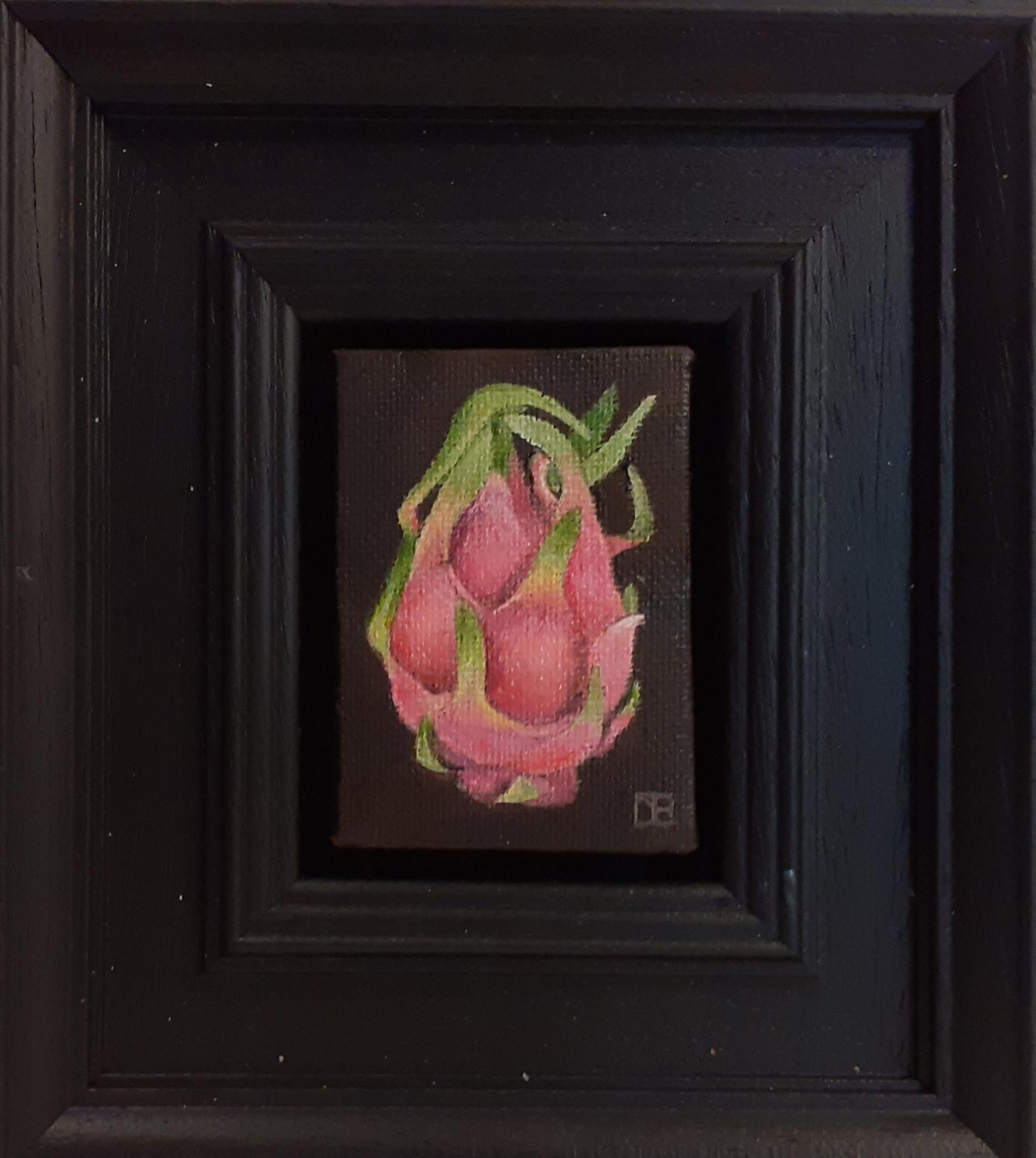 Landscape Painting Dani Humberstone - Fruit du dragon de poche, peinture originale, nature morte, art fruitier