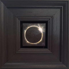 The Eclipse 2024 2, Peinture originale, Skyscape, Space, Nature, Abordable