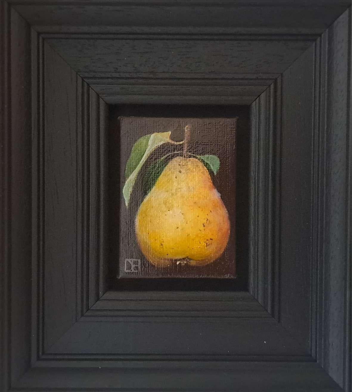 Dani Humberstone Interior Painting - Pocket Fluffy Quince [2023], Baroque Still Life Painting, Food Art, Small art