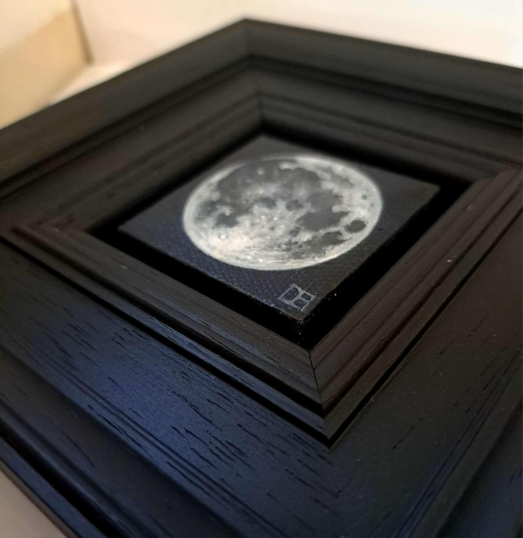 Pocket Full Moon 6 Pintura original, Luna, Naturaleza, Naturaleza muerta 2