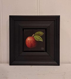 Pocket Gala Apple with Oil Paint on Canvas, Painting by Dani Humberstone