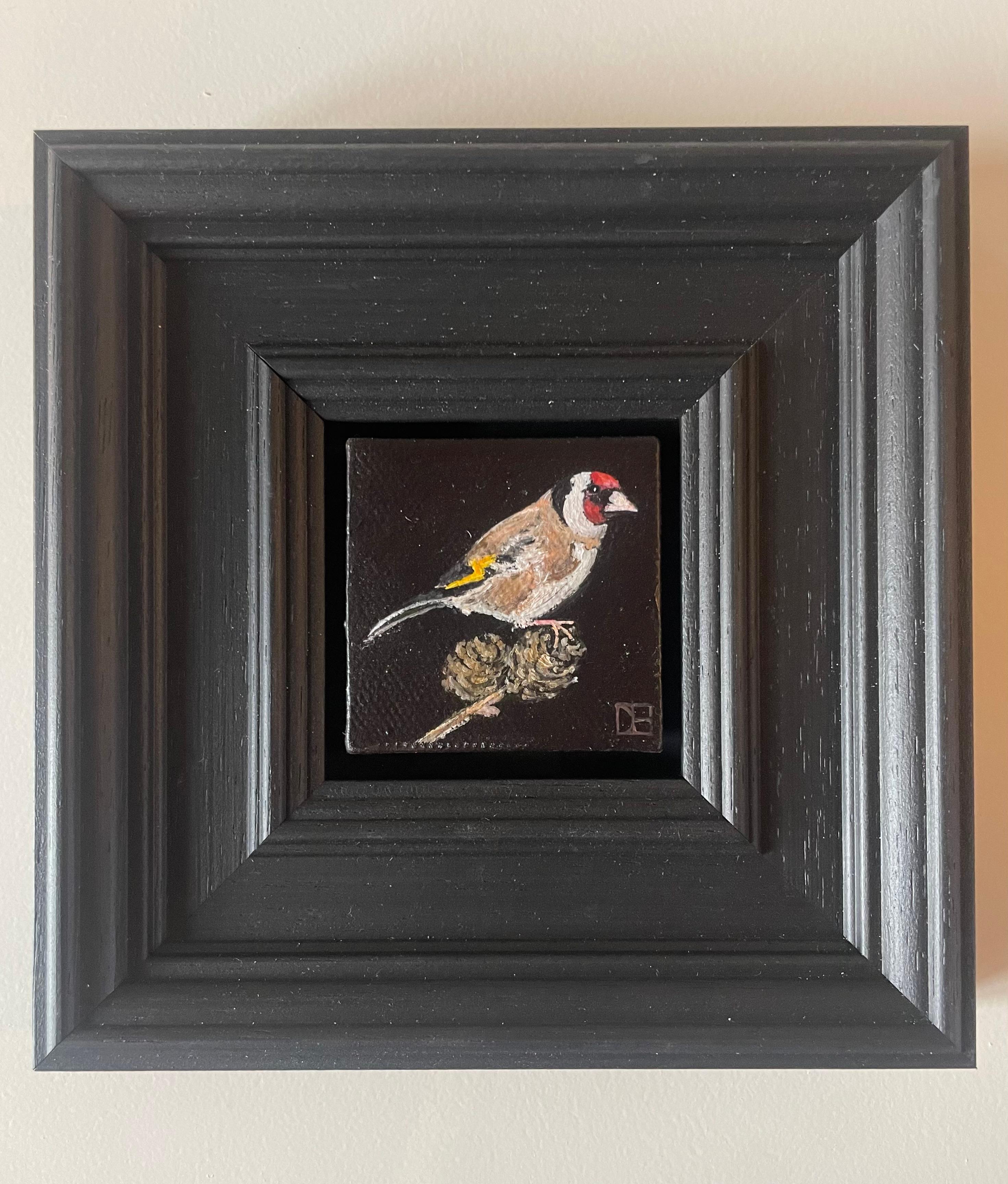 Dani Humberstone Figurative Painting - Pocket Goldfinch 3C