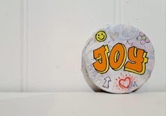 Graffiti mural de poche : JOY, Peinture de poche encadrée, Art contemporain