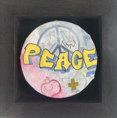 Pocket Graffiti Wall: Peace with Spray Paint, Painting by Dani Humberstone