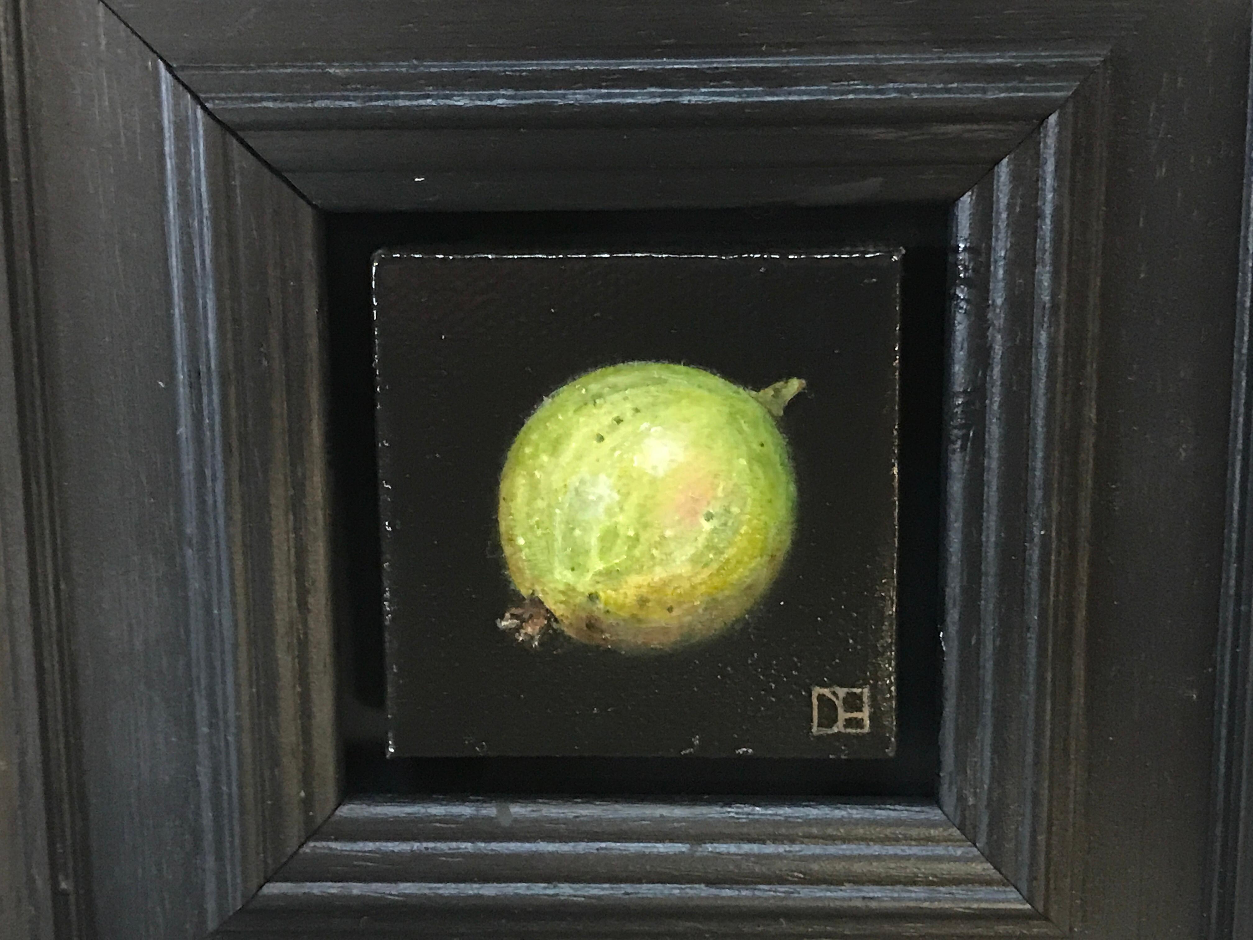 Pocket Green Gooseberry (c) 2024, Original painting - Realist Painting by Dani Humberstone