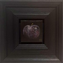 Used Pocket Juicy Plum with Oil Paint on Canvas, Painting by Dani Humberstone