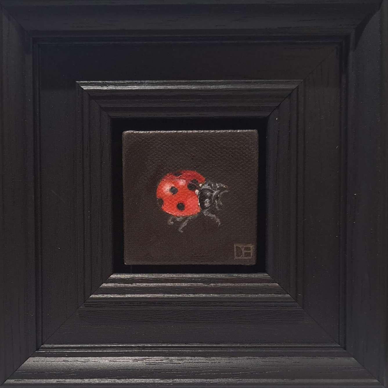 Dani Humberstone Still-Life Painting – Taschen-Marienkäfer 2,  Originalgemälde, Stillleben, Insekten, Insekten 