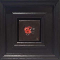 Coccinelle de poche 2,  Peinture originale, Nature morte, Insecte 