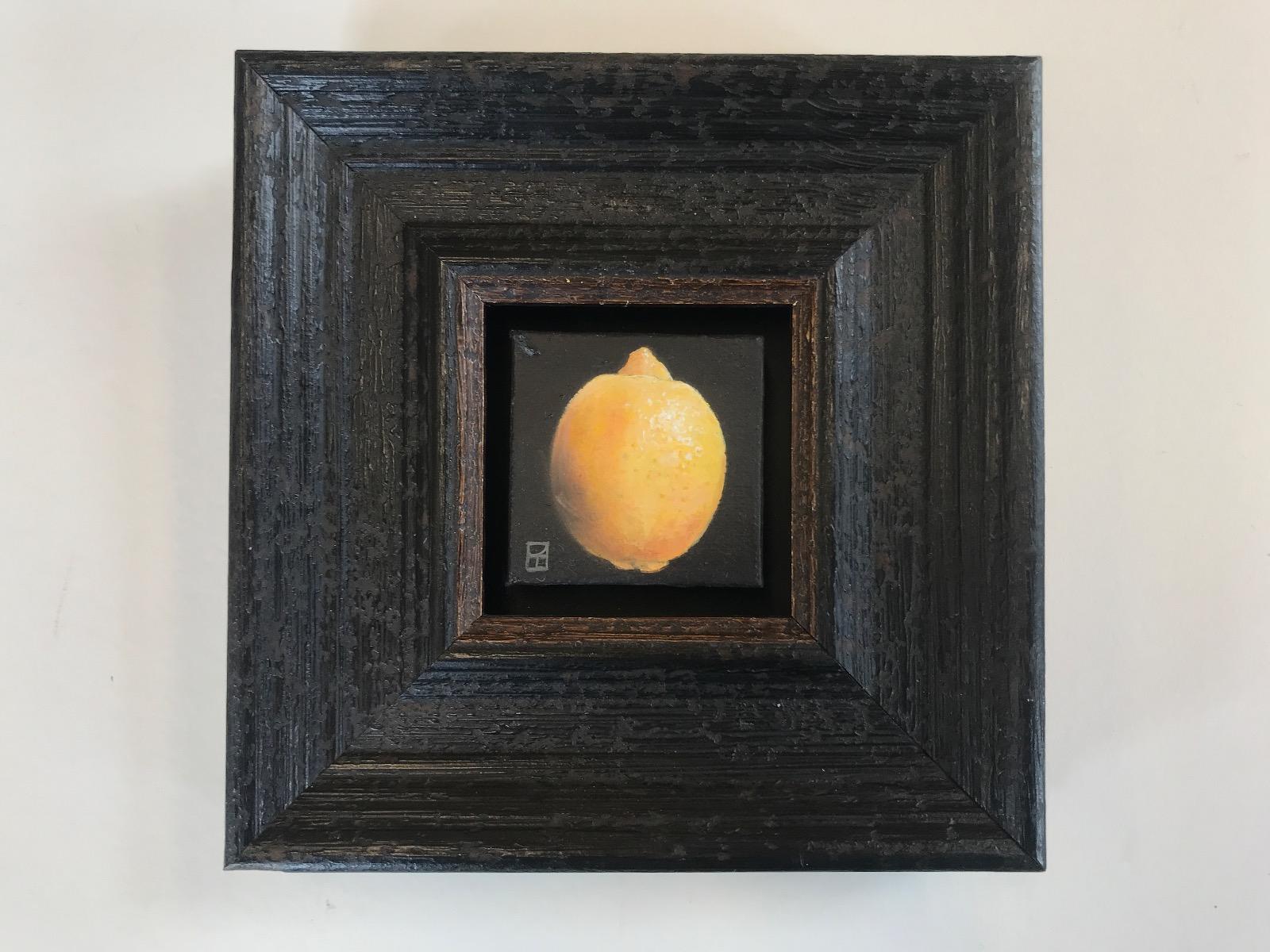 Limone tascabile 2022, Pittura originale, Natura morta, Arte della frutta - Painting Realismo di Dani Humberstone
