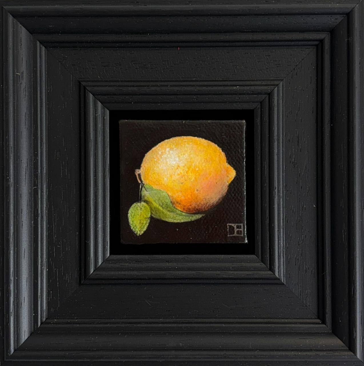 Pocket Lemon - Original Realismus Stillleben Obst - zeitgenössische Kunst