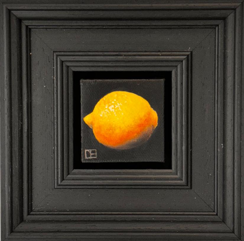 Pocket Lemon - Original Realismus Stillleben Obst - zeitgenössische Kunst