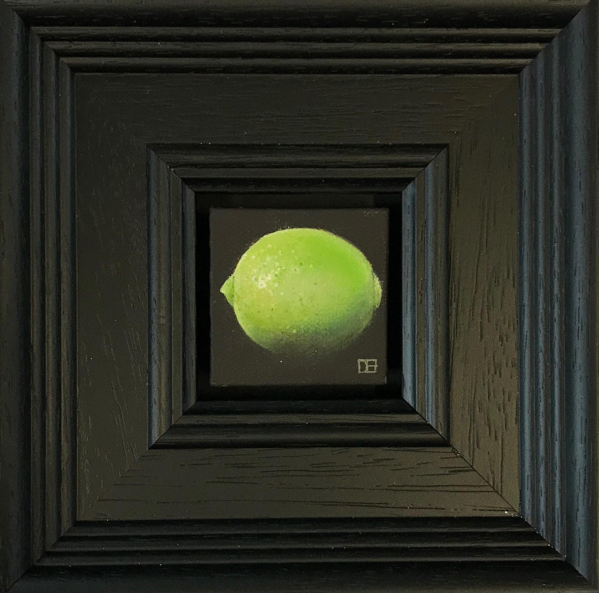 Lima de bolsillo, Pintura original, Naturaleza muerta, Arte frutal, Lima - Painting de Dani Humberstone