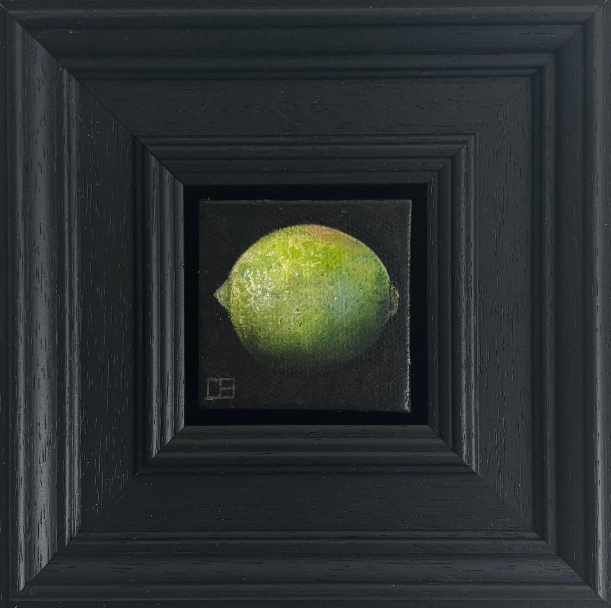 Pocket Lime - Original Realismus Stillleben Obst - zeitgenössische Kunst