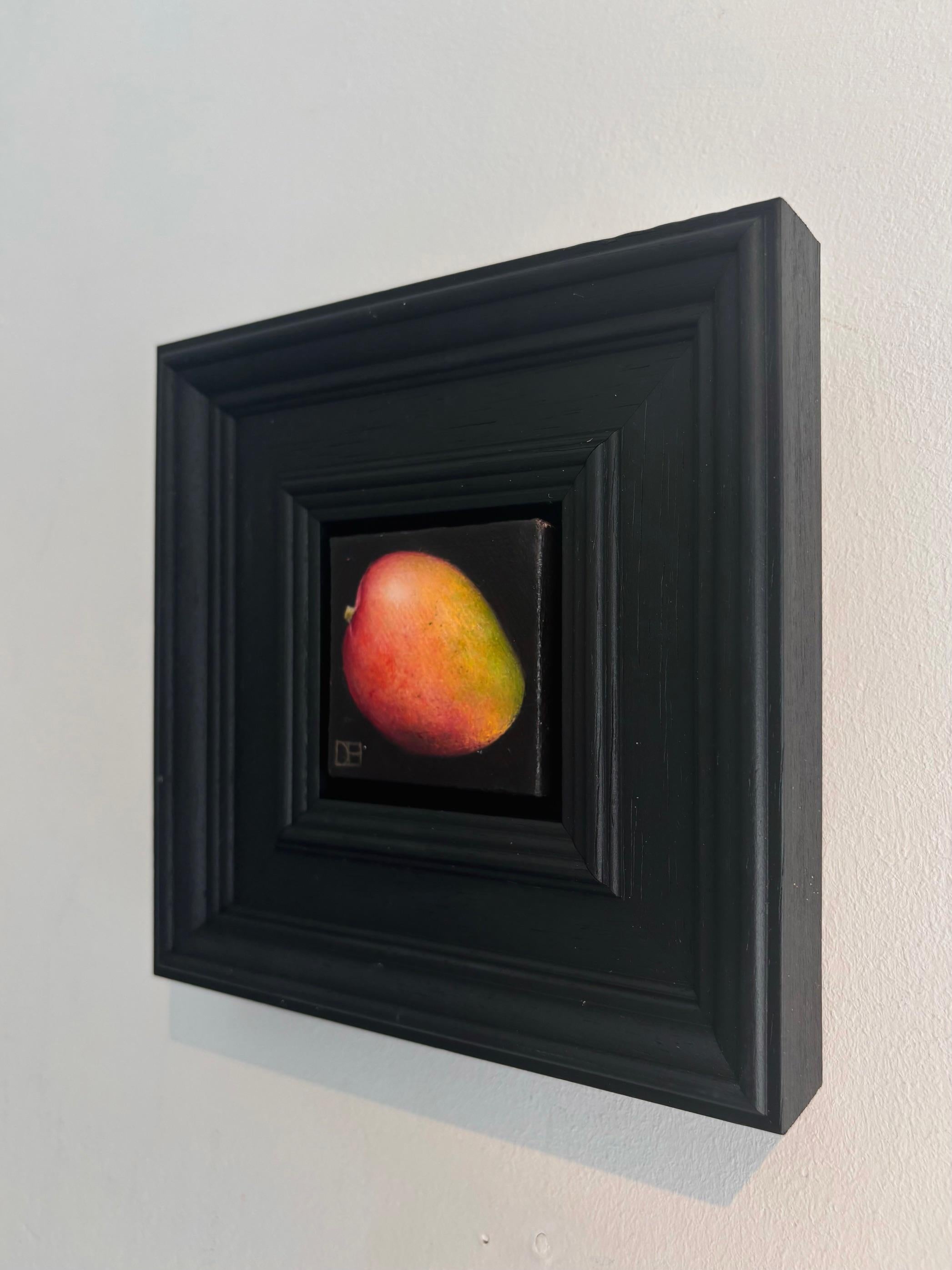 Dieses außergewöhnliche Kunstwerk ist derzeit in der Signet Contemporary Art Gallery und online ausgestellt und zu verkaufen.

Pocket Mango von Dani Humberstone ist ein Fest der Farben und der Reife, das mit samtiger Finesse gestaltet ist. Sein