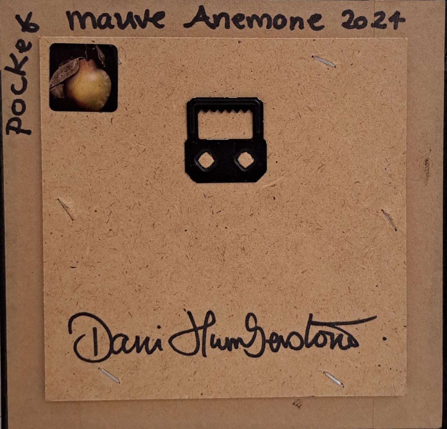 Pocket Mauve Anemone 2 (c), Original Painting, Flower, Nature, Spring art For Sale 6