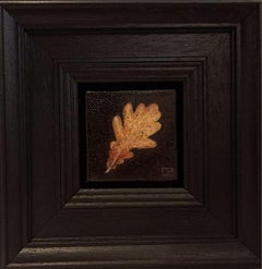 Pocket Oak Leaf [2023], Baroque Still Life Painting, Affordable art, Food art