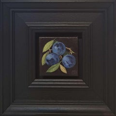 Pocket Pale Blue Sloes, White Anemone (c), Pale Blue Blackbird's Egg, Triptych