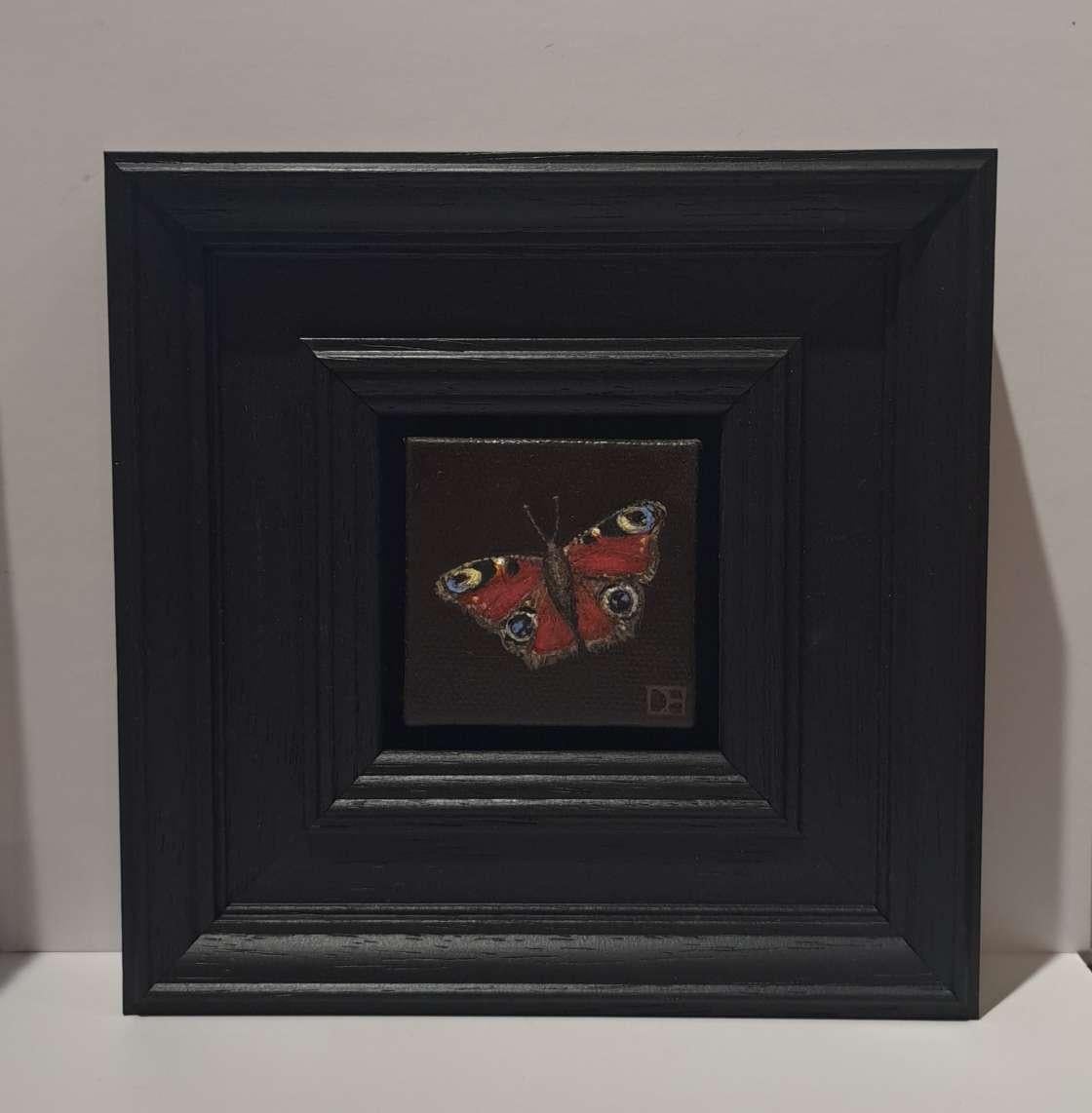 Pochette Paon Butterfly 2,  Peinture originale, Nature morte, Papillon, Insecte  en vente 1