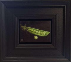 Pocket Peas In A Pod, Pintura Original, Veggies Art