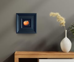 Pocket Persimmon - original realism still life fruit - contemporary art