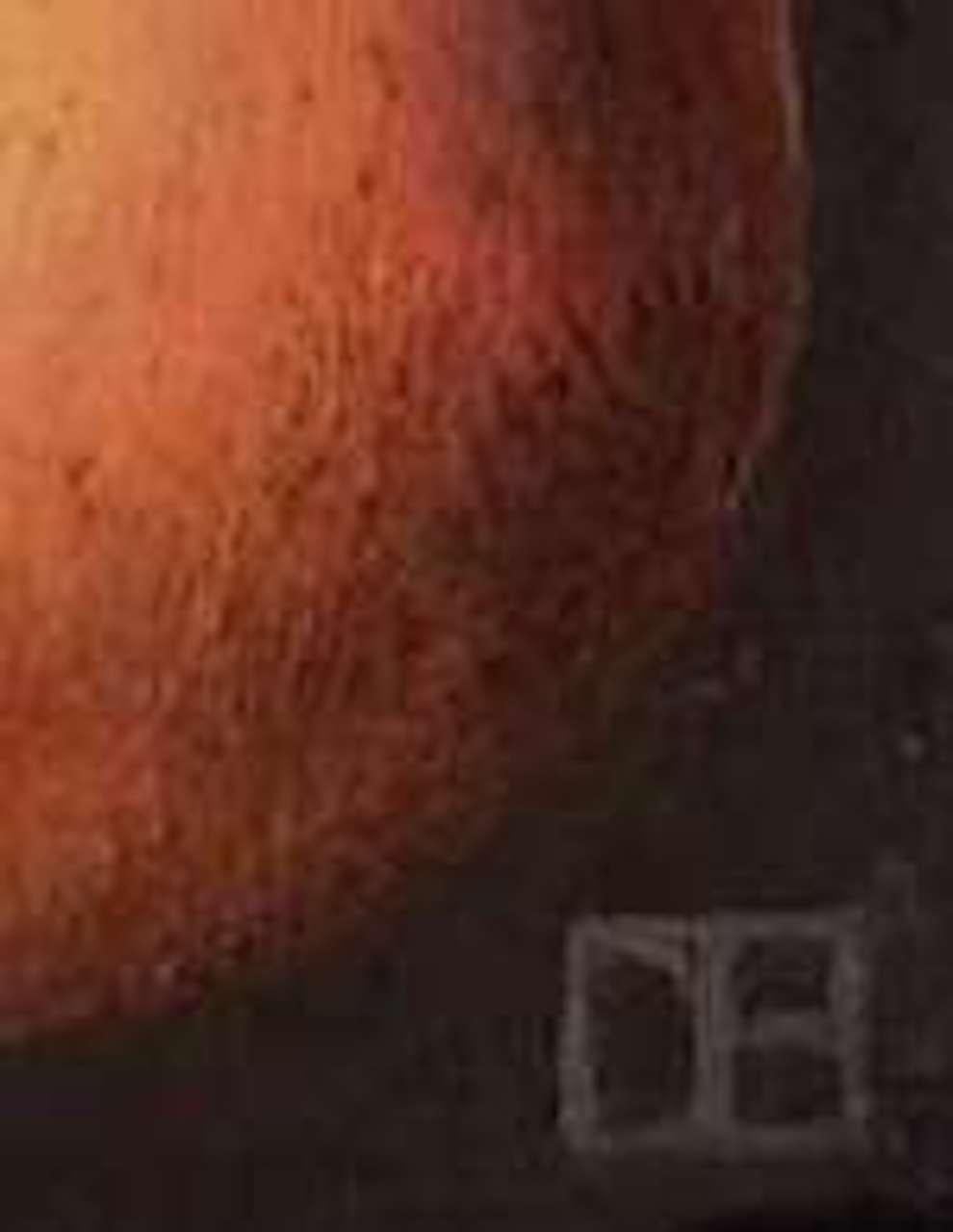 Nature morte en forme de poire rose, peinture à l'huile originale, art populaire des fruits 1