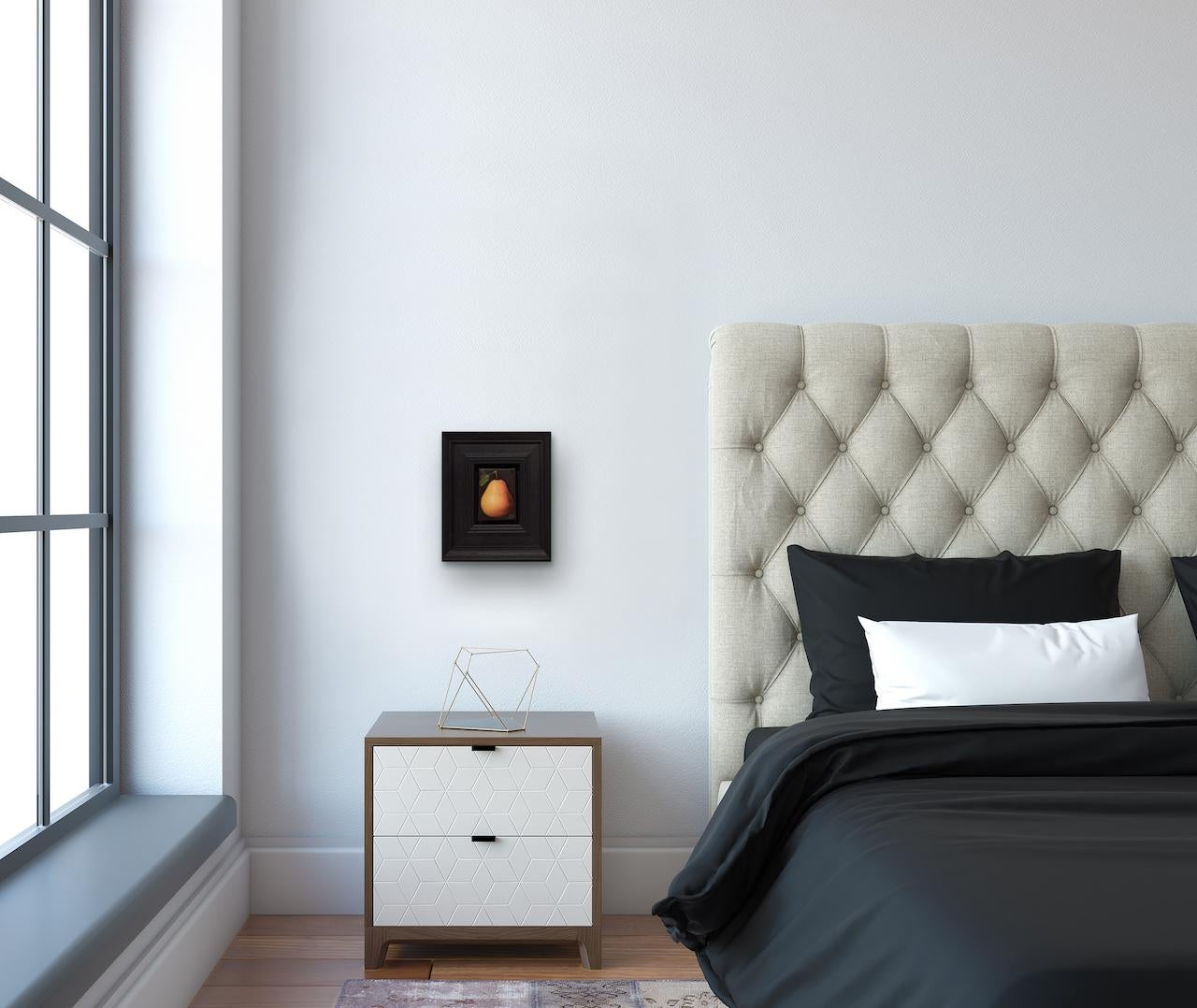 Nature morte en forme de poire rose, peinture à l'huile originale, art populaire des fruits 3