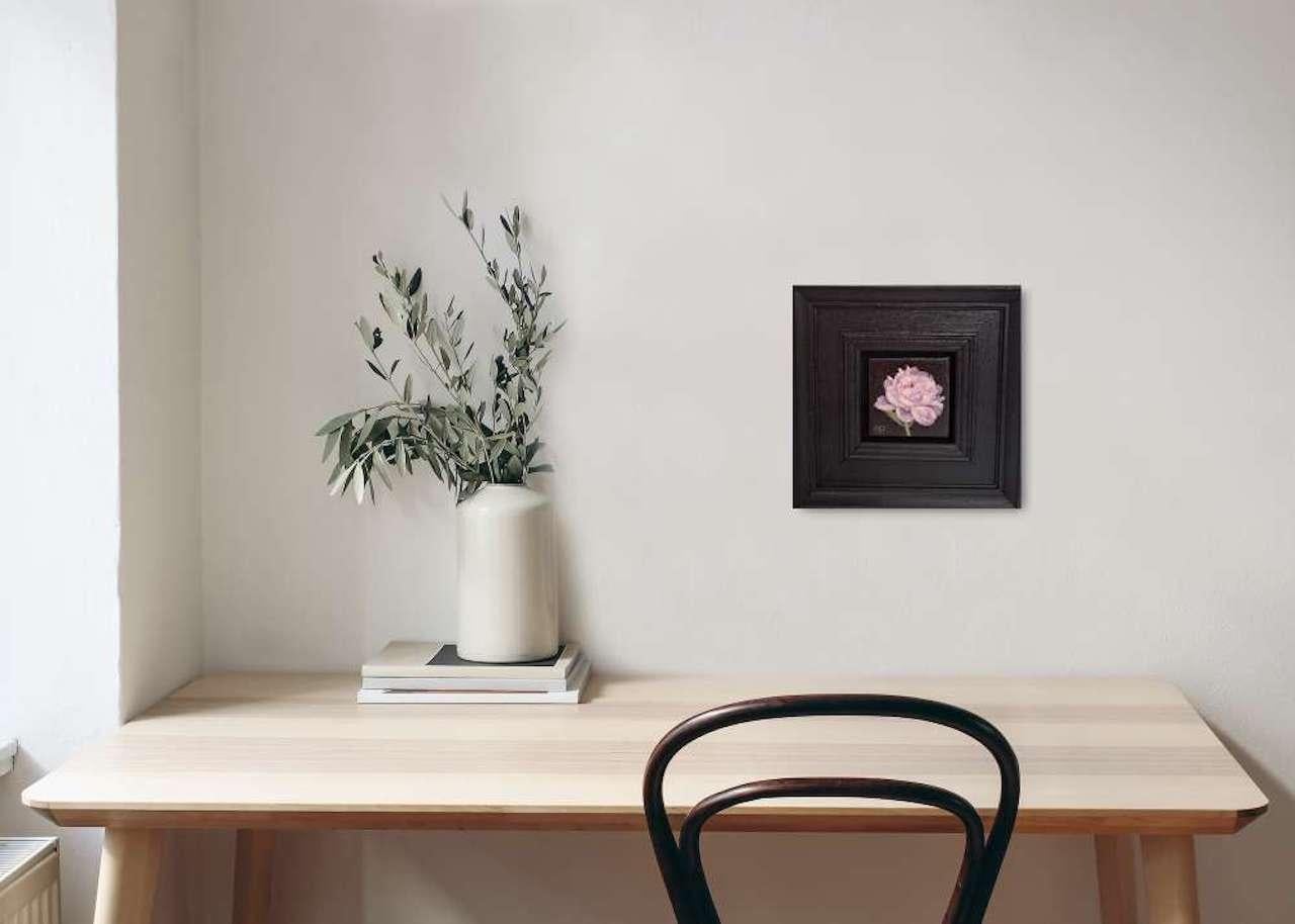 Pocket Pink Peony(c), Original Painting, Flower, Nature, Spring  For Sale 9