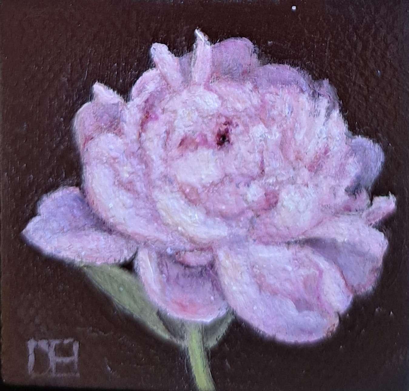 Pocket Pink Peony(c), Original Painting, Flower, Nature, Spring  For Sale 3