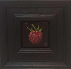 Pocket Pink Raspberry, Baroque Still Life, raspberry, realism, fruit