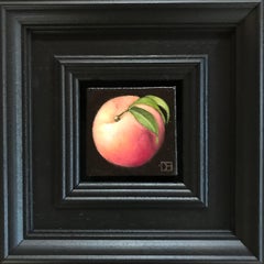 Pocket Pinkish Peach, Surrealist Still Life Painting, Original Painting