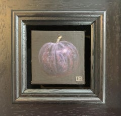 Pocket Purple Plum, Dani Humberstone, Original Painting, Still Life Fruit Art