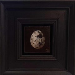 Uovo di quaglia tascabile (c), Pittura originale, Natura morta, Arte delle uova, Uccelli, Nature art