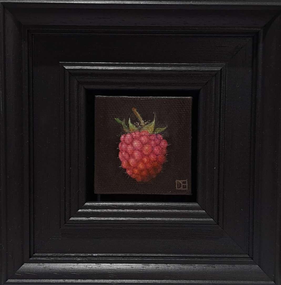 Dani Humberstone Still-Life Painting - Pocket Raspberry  Original Painting, Baroque style, Realism, food