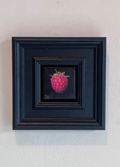 Pocket Raspberry - original realism still life fruit - contemporary art