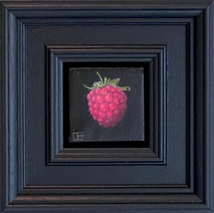 Pocket Raspberry - original realism still life fruit - contemporary art