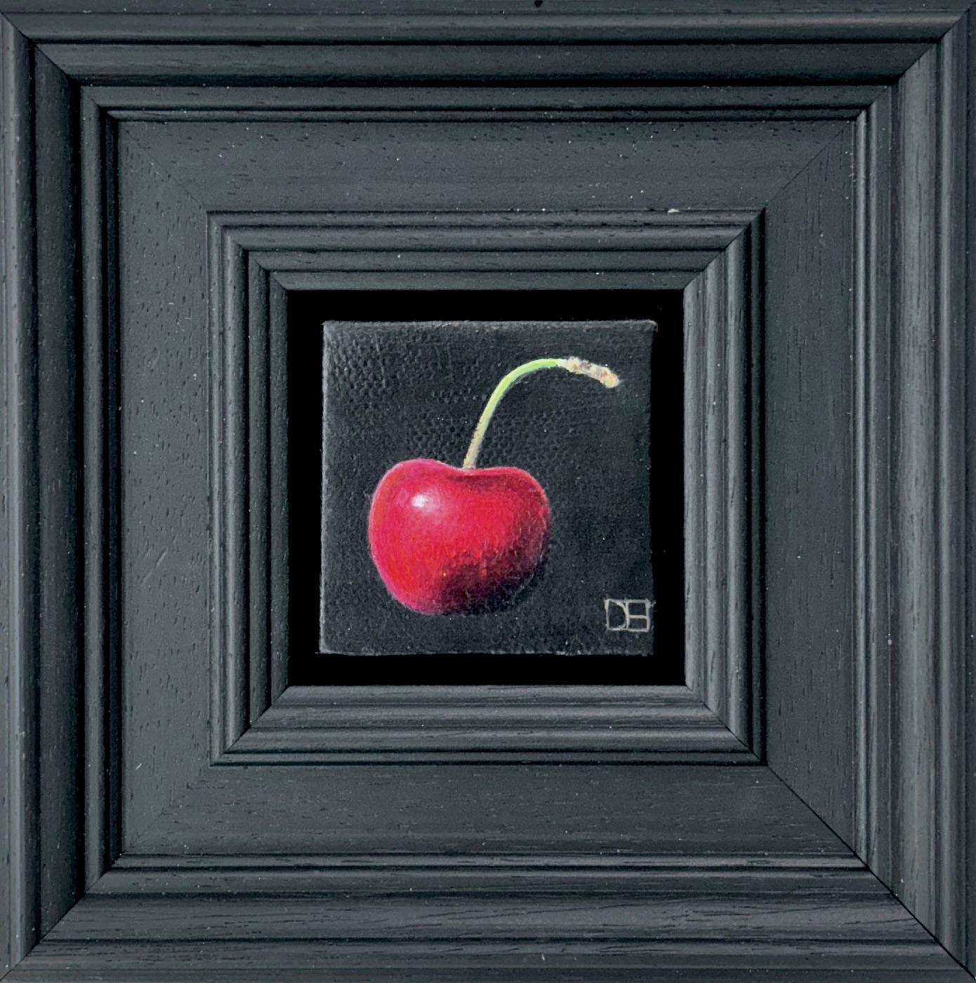 Pocket Red Cherry - Original Realismus Stillleben Obst - zeitgenössische Kunst