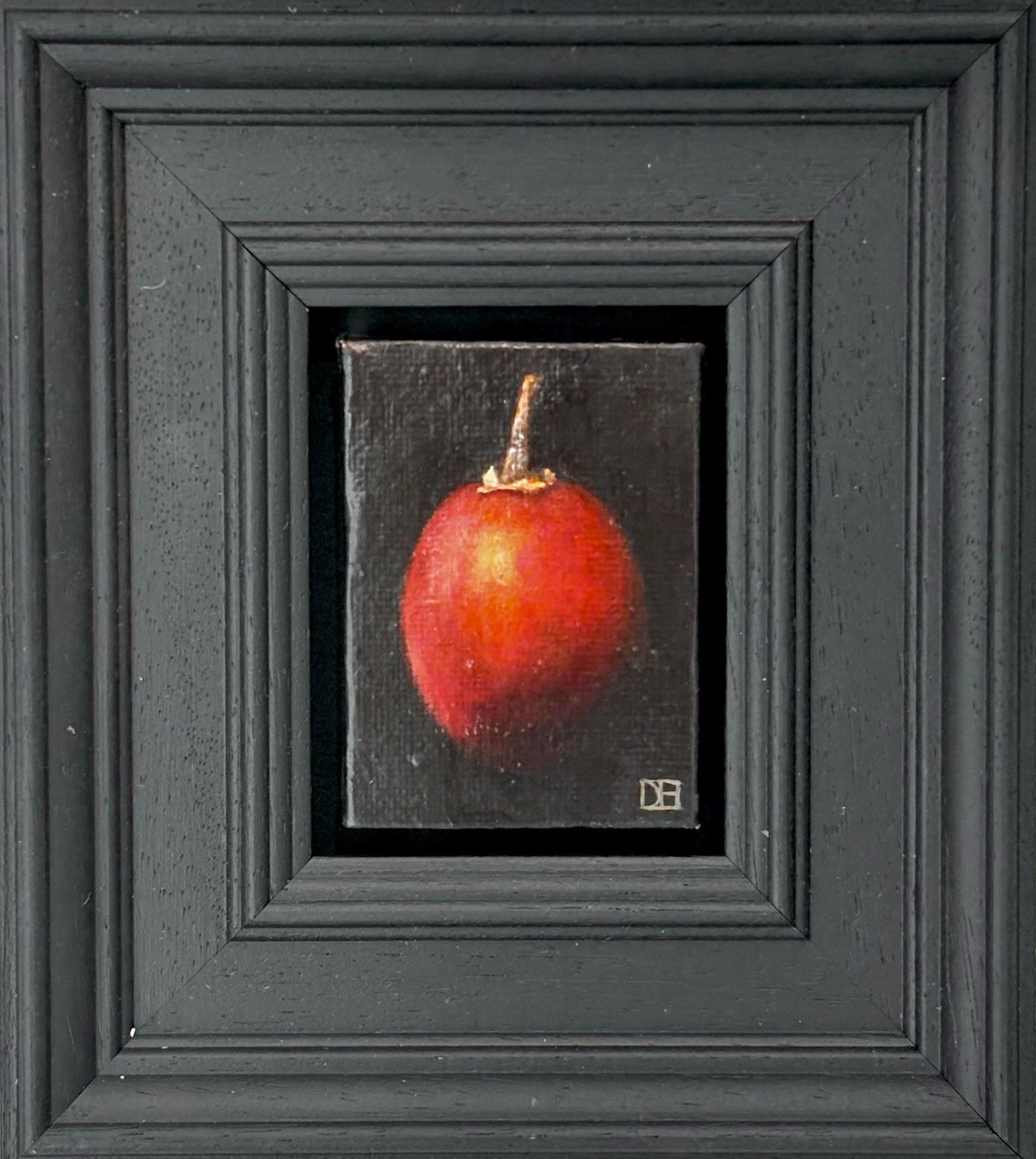 Pocket Red Tamarillo - Original Realismus Stillleben Obst - zeitgenössische Kunst