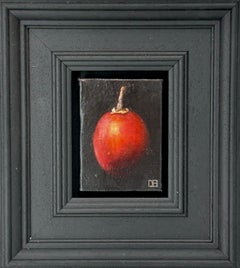 Bolsillo Tamarillo Rojo - original realismo bodegón fruta - arte contemporáneo