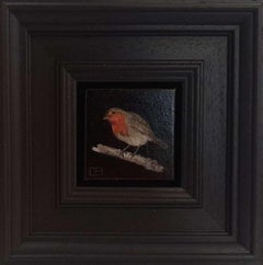 Pocket Robin Redbreast  Original Painting, Animal Art, Realist