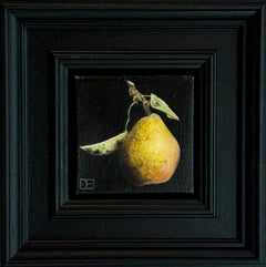 Pera arrugginita tascabile - natura morta originale e realistica - arte contemporanea