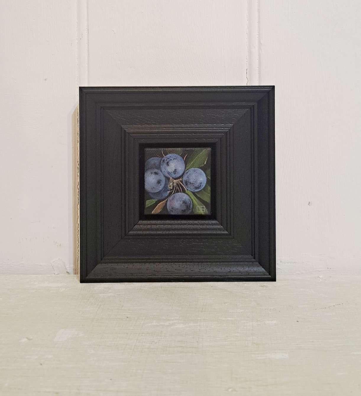 Pocket Sloes [2023], Baroque Still Life Painting, Food Art, Small art For Sale 8