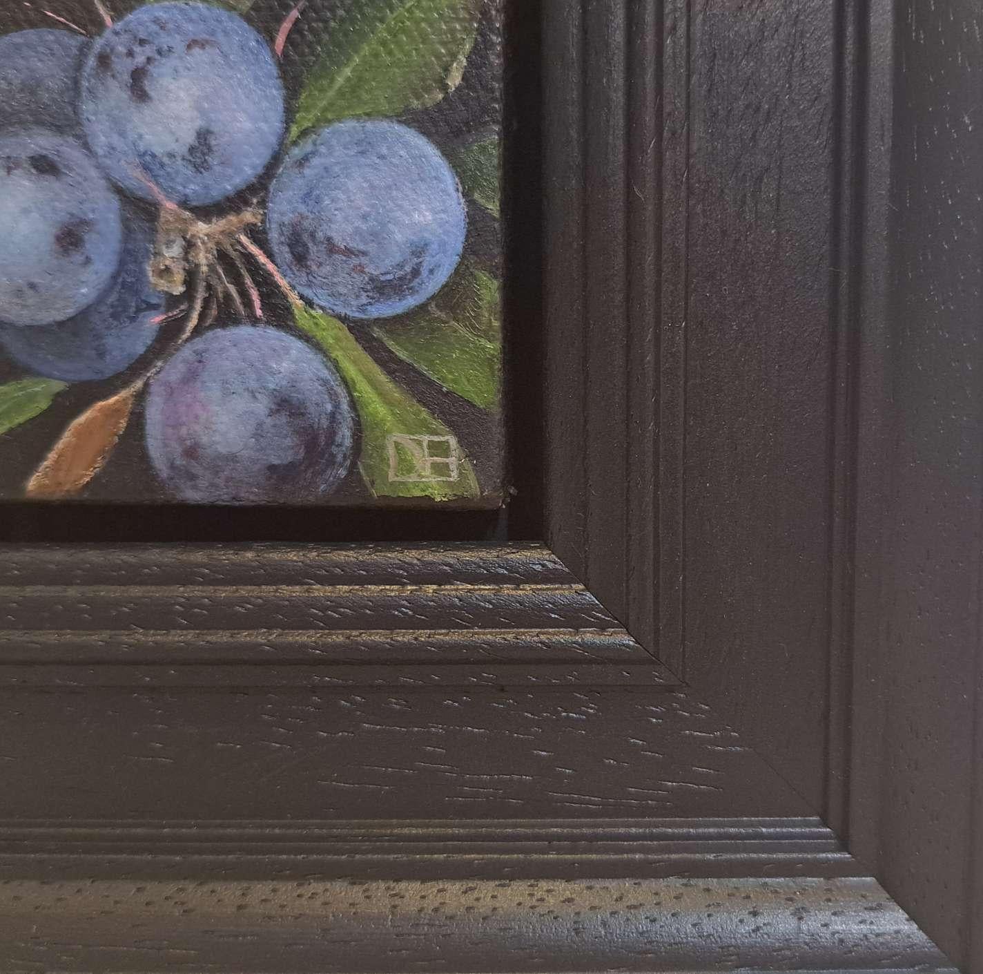 Pocket Sloes [2023], Baroque Still Life Painting, Food Art, Small art For Sale 3