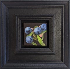 Pocket Sloes, Dani Humberstone, Still life art, Oil on Canvas, Small scale art